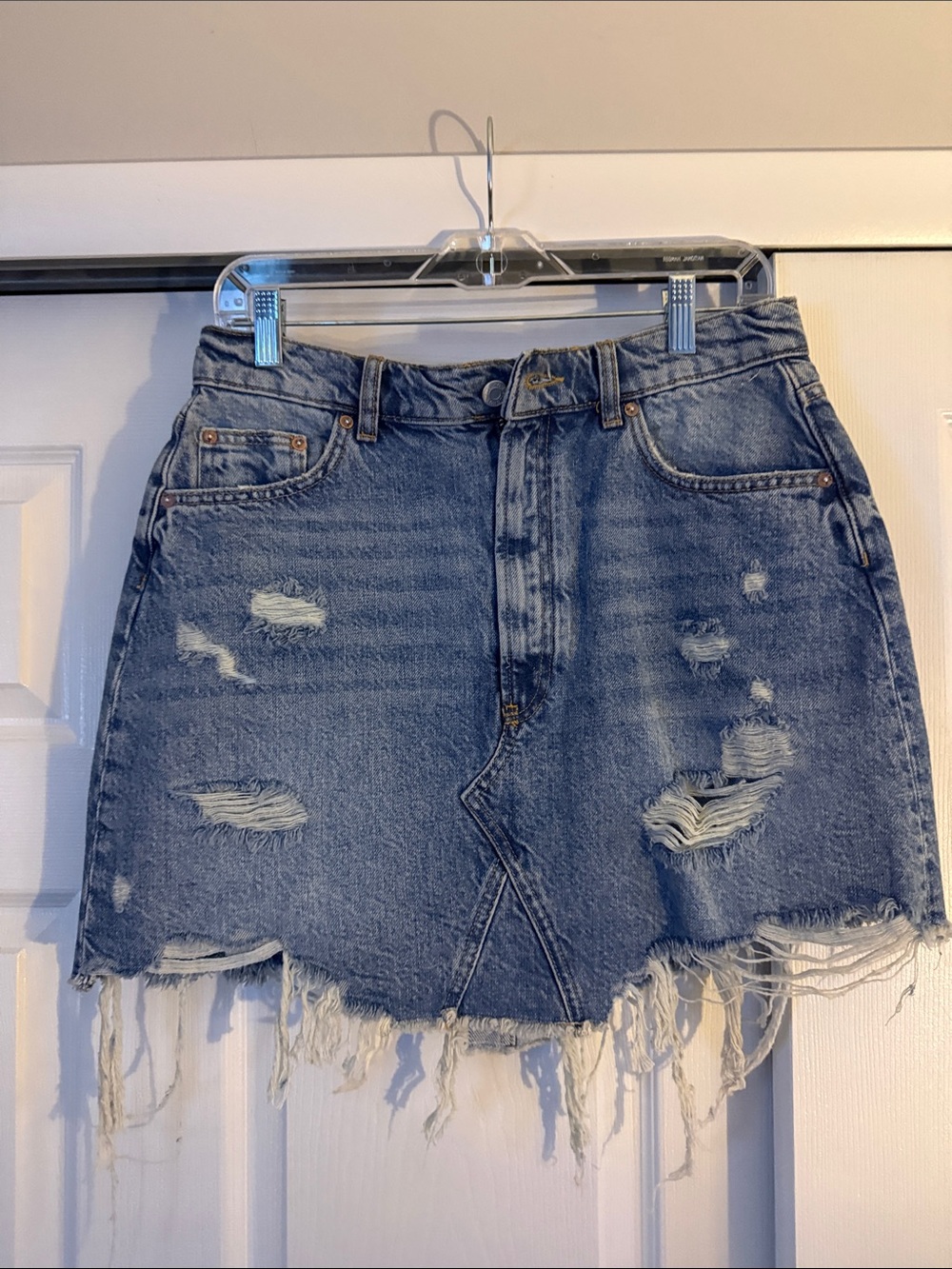 PILL CRO Distressed Denim Jean Shorts Size 10